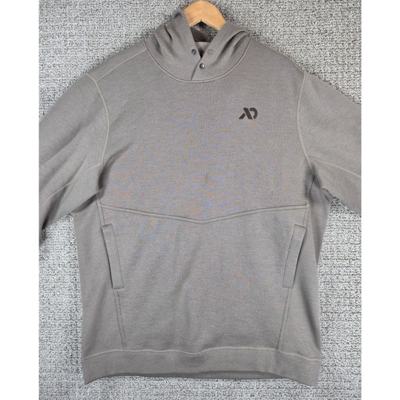 First Lite Furnace Hoody Mens XL Merino Wool Pullover Hoodie Snap Neck Jacket - Picture 3 of 13